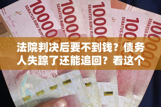 武汉法院判决后要不到钱？债务人失踪了还能追回？看这个方法！