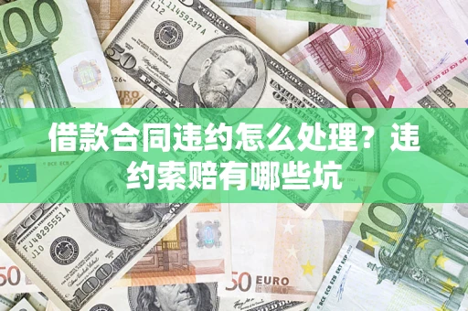 武汉借款合同违约怎么处理？违约索赔有哪些坑