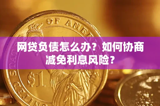 武汉网贷负债怎么办？如何协商减免利息风险？
