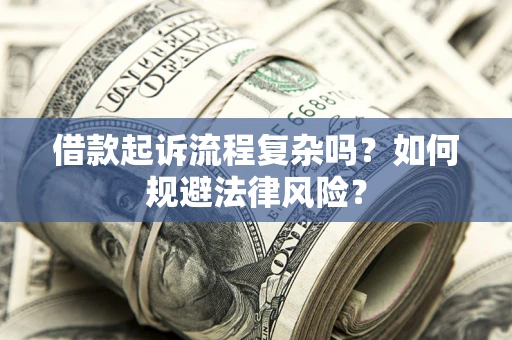 武汉借款起诉流程复杂吗？如何规避法律风险？